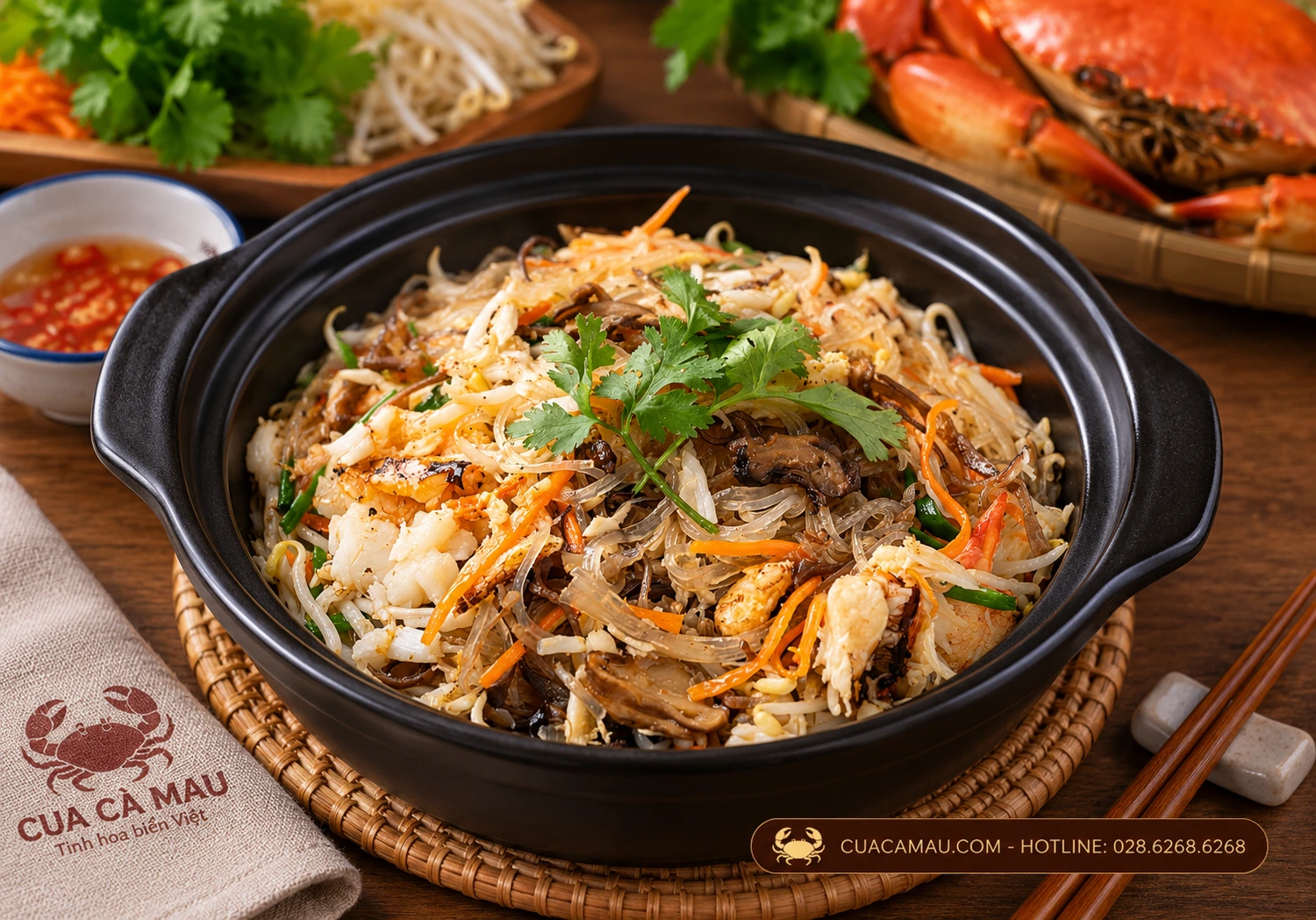 Miến X&agrave;o Cua